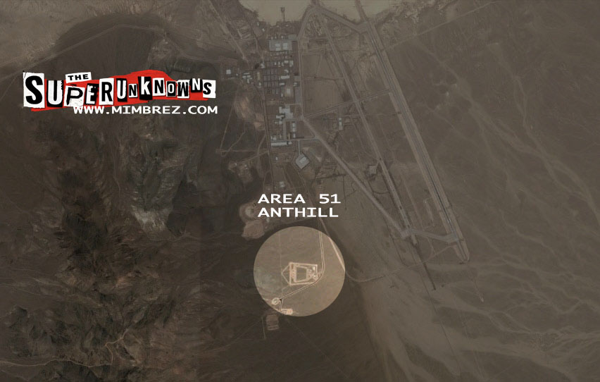 anthill entrance to underground military base at area 51