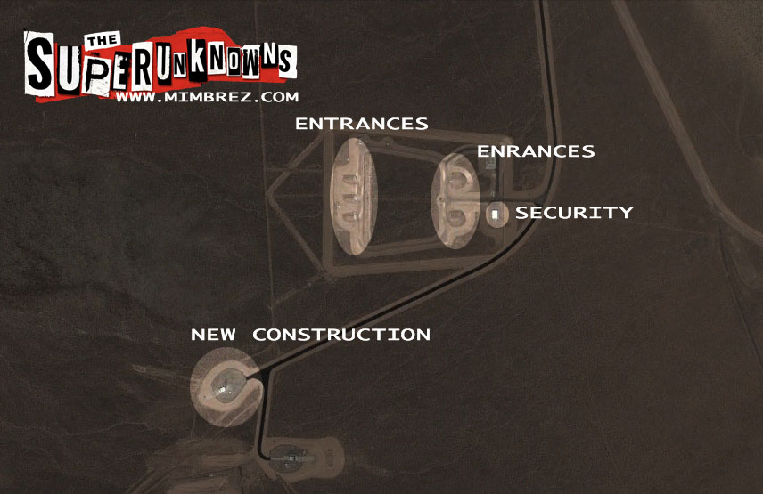 detail of anthill entrance to underground military base at area 51